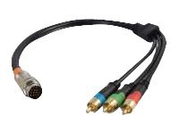 C2G RapidRun RCA Component Video Flying Lead - video / audio cable - component video / audio - 1.5 ft