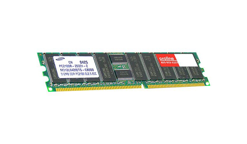Proline - DDR - module - 256 MB - DIMM 184-pin - 266 MHz / PC2100 - unbuffe