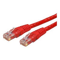 StarTech.com CAT6 Ethernet Cable 10' Red 650MHz Molded Patch Cord PoE++
