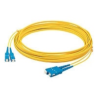 Proline 1m SC (M) to SC (M) Yellow OS2 Duplex Fiber OFNR Patch Cable