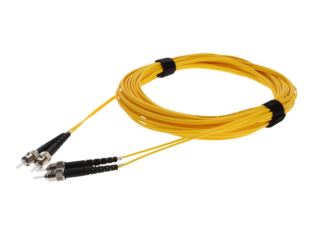 Proline 10m ST (M) to ST (M) Yellow OS2 Duplex Fiber OFNR Patch Cable