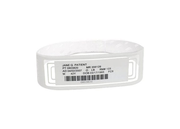 Zebra OmniBand Adult - wristband labels - 1000 label(s) - 3.374 in x 1.126 in