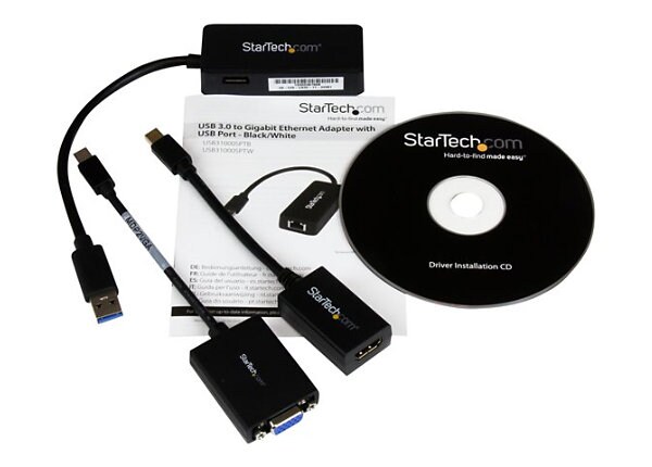 StarTech.com Microsoft Surface Pro 2 HDMI VGA Gigabit Ethernet Adapter Kit
