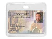 Brady card holder - for 3.5 in x 2.24 in - clear (pack of 100)