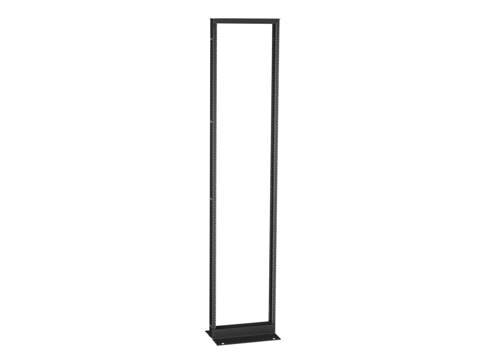 Black Box 51U 2-Post EIA 19" Black Aluminum Rack, 750lb Capacity, 12-24