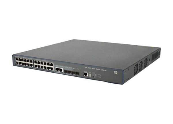 HPE 3600-24-PoE+ v2 EI Switch - switch - 24 ports - managed - rack-mountable
