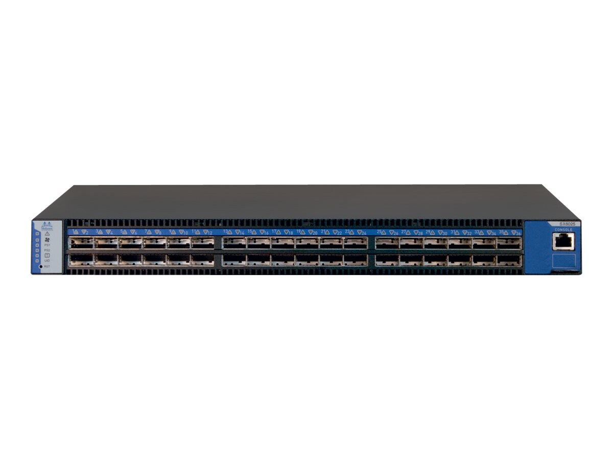 Mellanox InfiniBand SX6025 - switch - 36 ports - unmanaged - rack-mountable