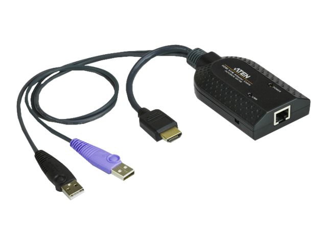 ATEN KA7168 HDMI USB Virtual Media KVM Adapter Cable with Smart Card Reader