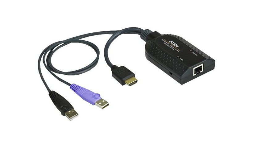 ATEN KA7168 HDMI USB Virtual Media KVM Adapter Cable with Smart Card Reader (CPU Module) - KVM / audio / USB extender