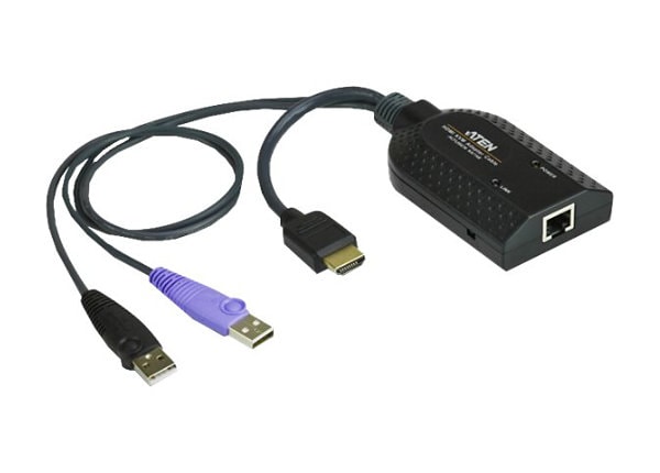 Exactamente colgar resumen ATEN KA7168 HDMI USB Virtual Media KVM Adapter Cable with Smart Card Reader  (CPU Module) - KVM / audio / USB extender - KA7168 - KVM Switches - CDW.com