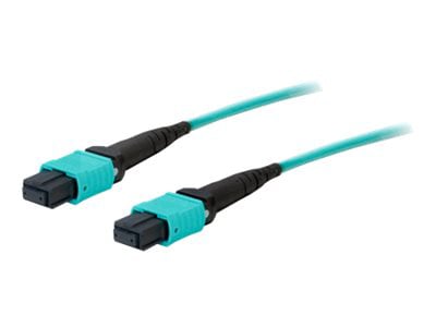 Proline 1m MPO (F)/MPO (F) 12-Strand Aqua OM4 Crossover OFNR Patch Cable