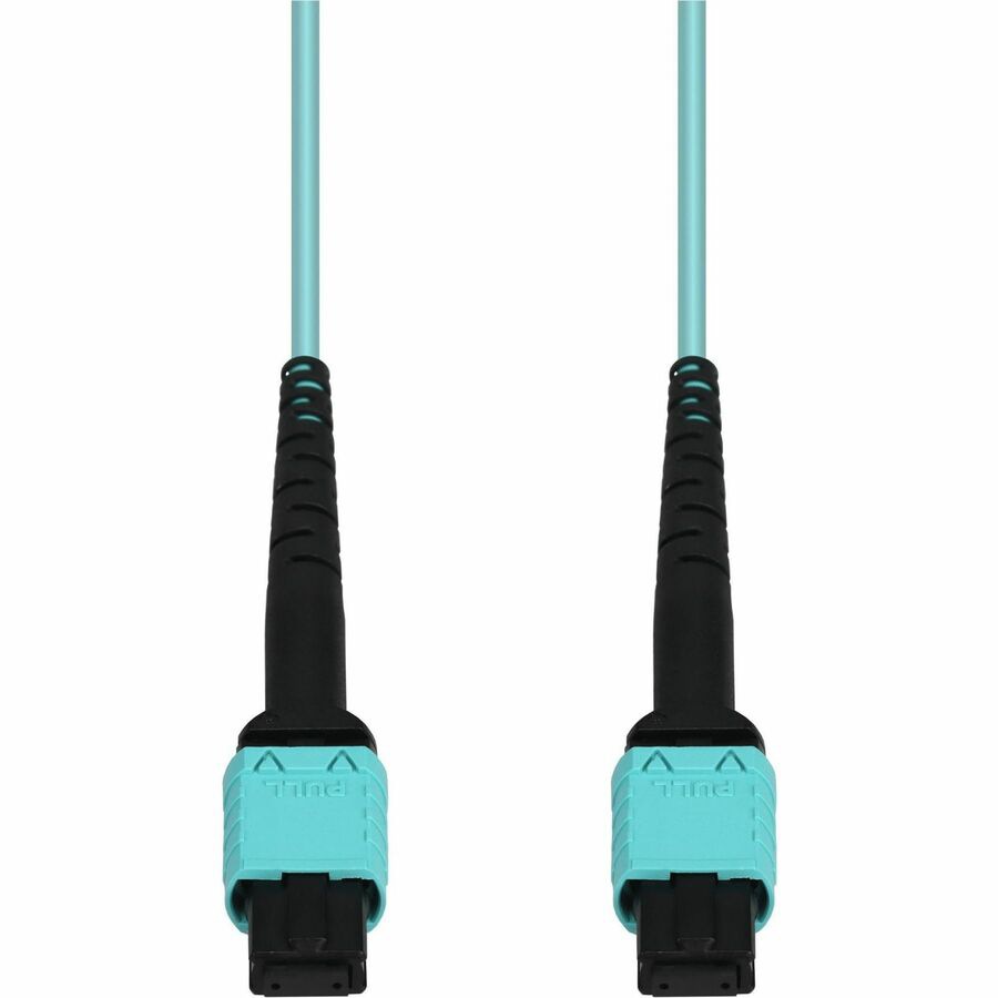 Proline 10m MPO to MPO Aqua OM4 Duplex OFNR (Riser-Rated) 12-Strand MMF Fiber Patch Cable