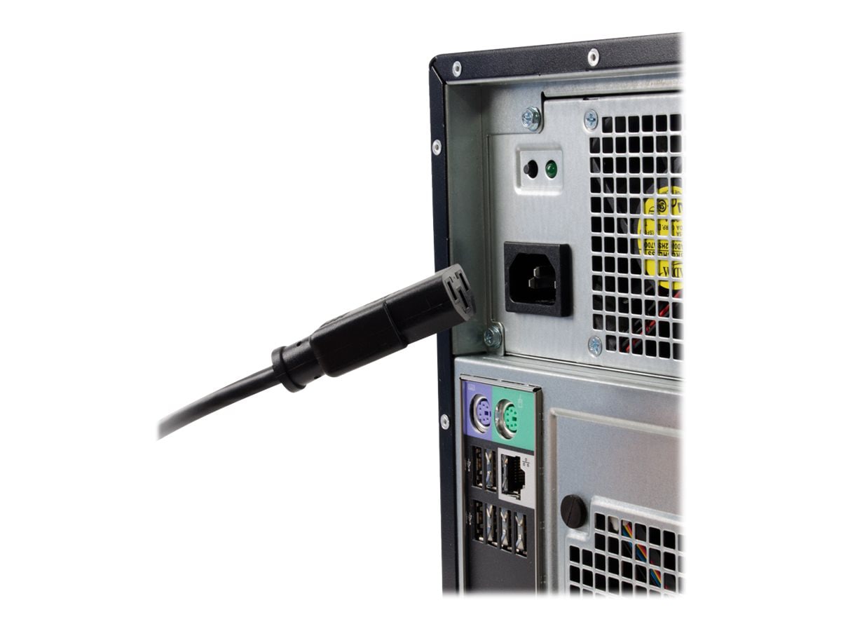 C2G 6ft Computer Power Cord - C13 IEC to NEMA 5-15 - F/M