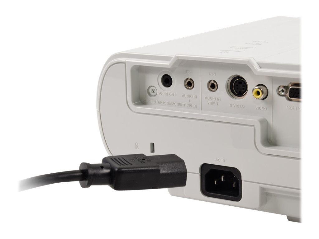 C2G 10ft Projector Power Cable - power cable - NEMA 5-15 to power IEC 60320 C13 - 10 ft