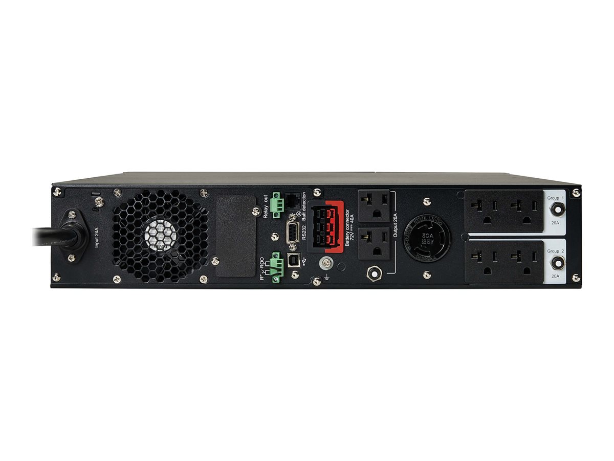 Thumbnail 6 of 12 for Eaton Tripp Lite Series SmartOnline 3000VA 2700W 120V Double-Conversion UPS - 7 Outlets, Extended Run, Network Card