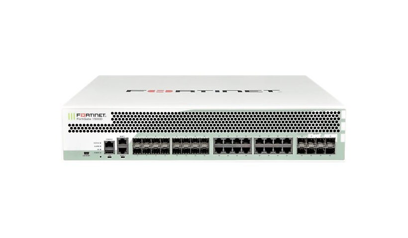 Fortinet FortiGate 1500D - security appliance - with 1 year FortiCare 8X5 E