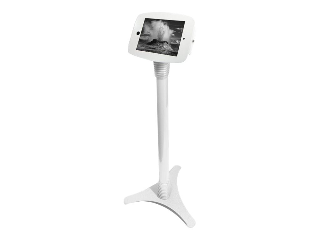 Compulocks Space Adjustable iPad 9.7" Floor Stand White - stand - for tablet - white