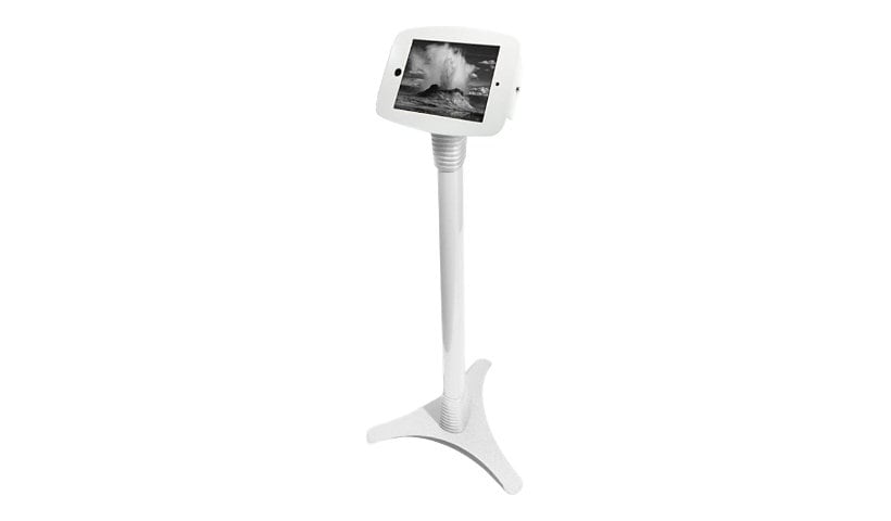 Compulocks Space Adjustable iPad 9.7" Floor Stand White - stand - for table