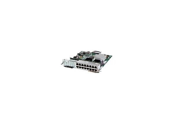 Cisco SM-X Layer 2/3 EtherSwitch Service Module - switch - 16 ports - managed - plug-in module