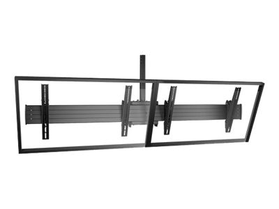 Chief Fusion 2x1 Menu Board Ceiling TV Mount - For 40-55 Inch TVs - Tilt TV Mount - Black