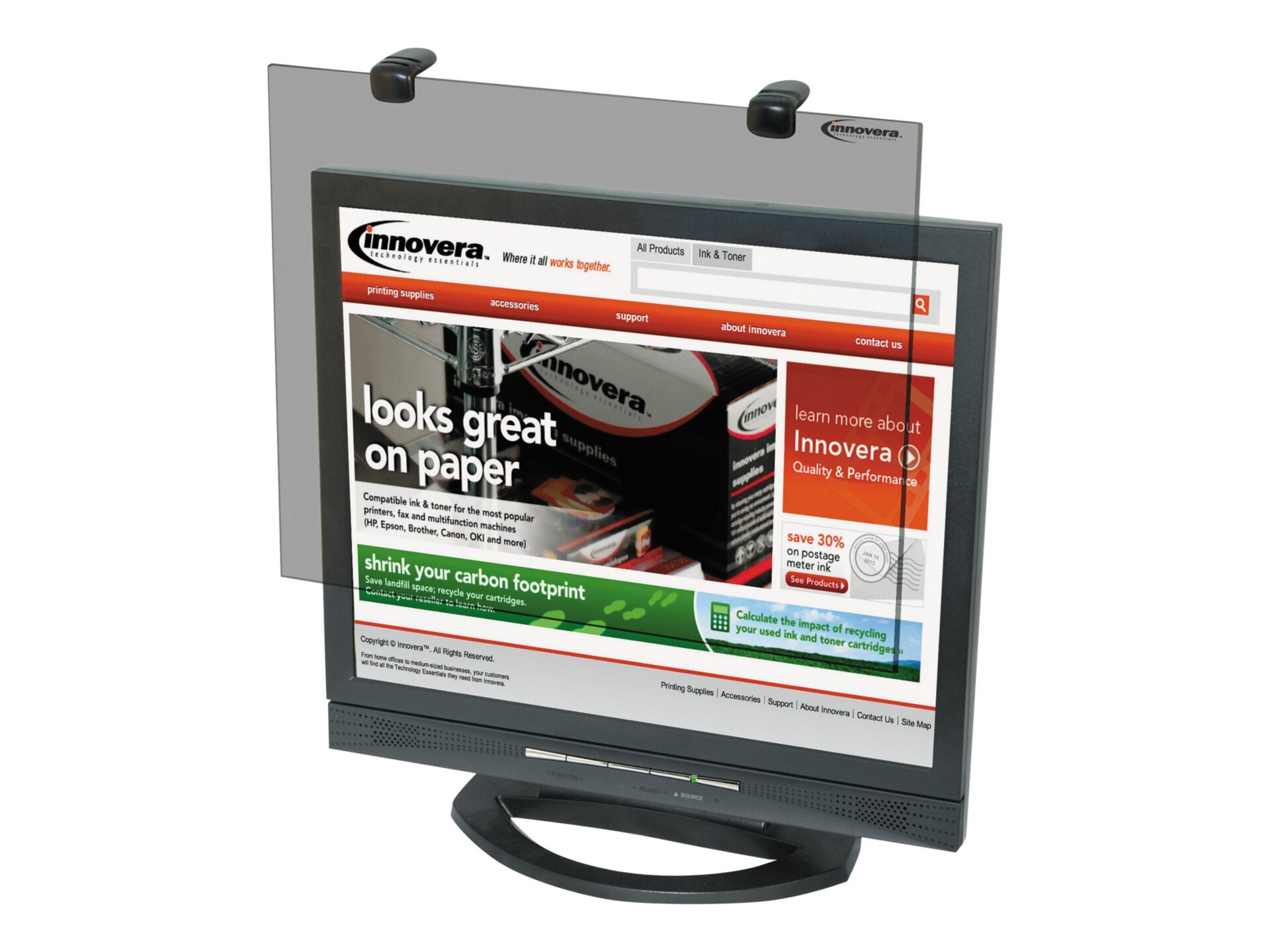 Innovera Protective Antiglare LCD Monitor Filter - display screen filter -