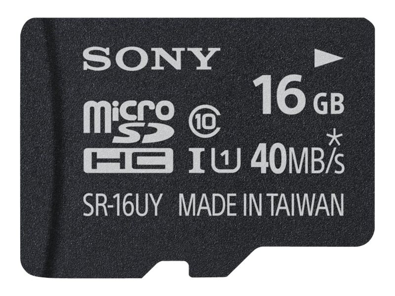Sony SR16UYA - flash memory card - 16 GB - microSDHC UHS-I