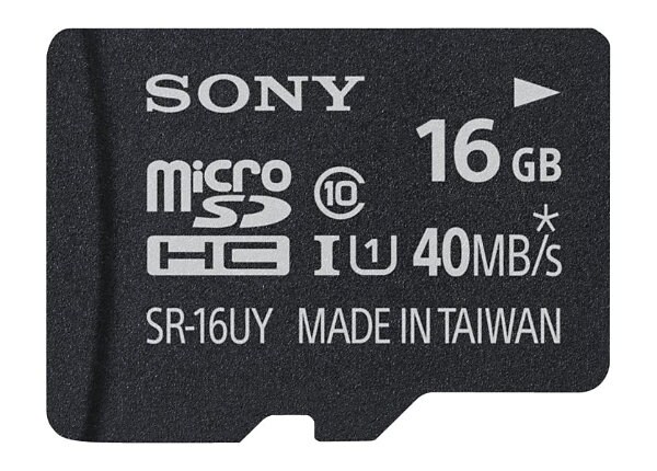 Sony SR16UYA - flash memory card - 16 GB - microSDHC UHS-I