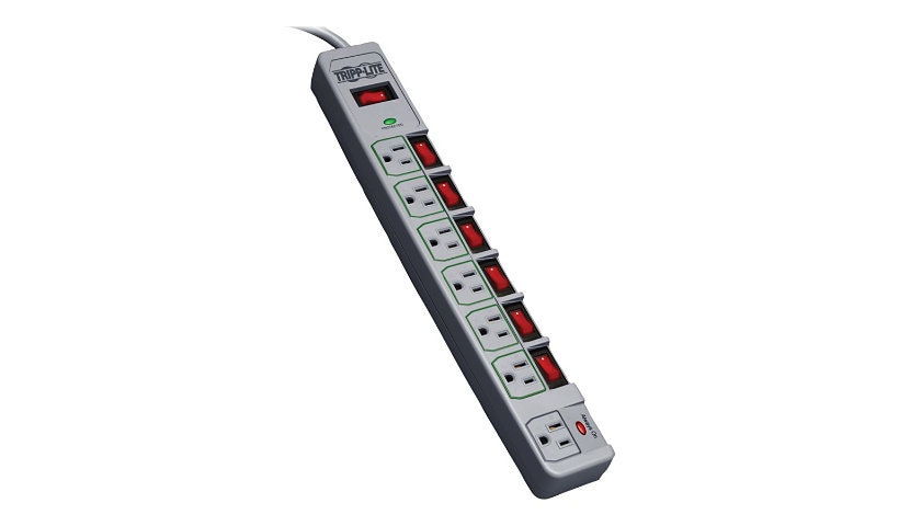 Tripp Lite Eco Green Surge Protector Switched 7 Outlet Conserve Energy - protection contre les surtensions - 1.8 kW