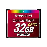 Transcend CF170 Industrial - carte mémoire flash - 32 Go - CompactFlash