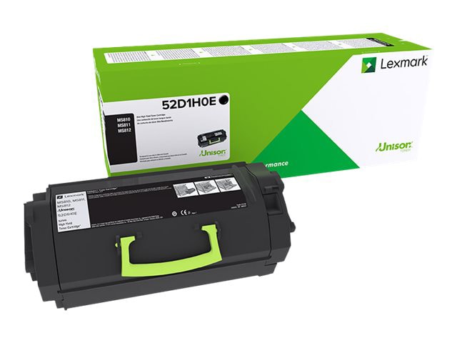 Lexmark 521HE - à rendement élevé - noir - original - cartouche de toner