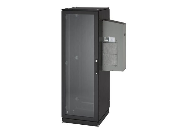 Black Box ClimateCab NEMA 12 Server Cabinet with Tapped Rails and 5000-BTU AC Unit - system cabinet - 42U