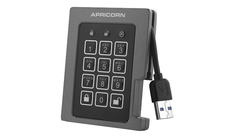 Apricorn Aegis Padlock SSD ASSD-3PL256-240F - SSD - 240 Go - USB 3.0
