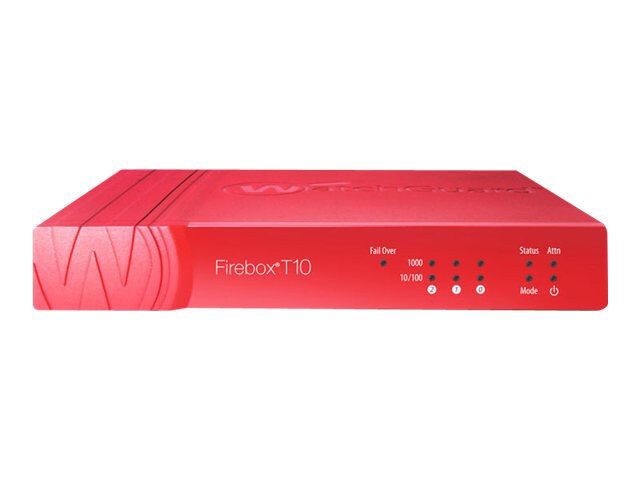 WatchGuard Firebox T10 - security appliance - with 3 years Basic Security Suite