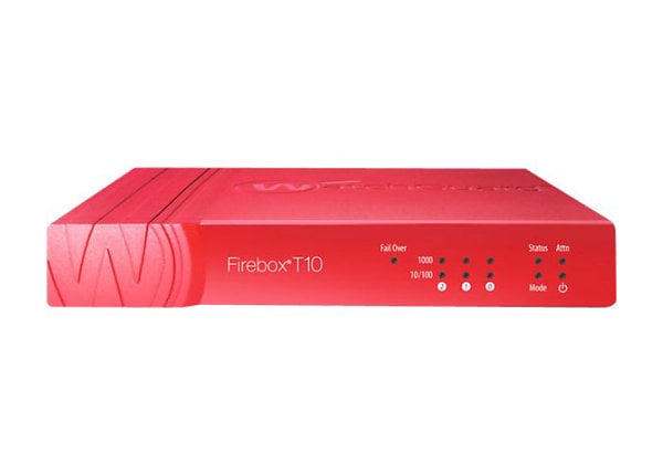 WatchGuard Firebox T10 - security appliance - with 3 years Basic Security Suite