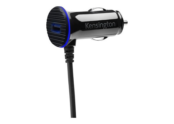 Kensington PowerBolt 3.4 Dual Port Fast Charge Car Charger - power adapter - car