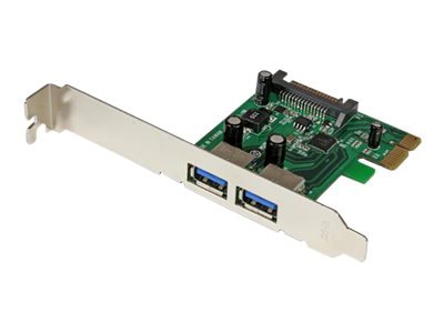 StarTech.com 2 Port PCI Express (PCIe) USB 3.0 Card with UASP - SATA Power