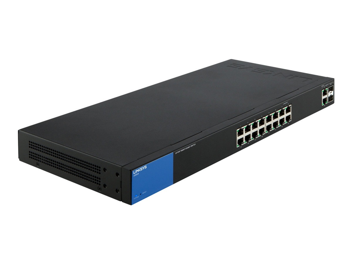 Linksys Business Smart LGS318P - switch - 18 ports - managed - rack-mountab