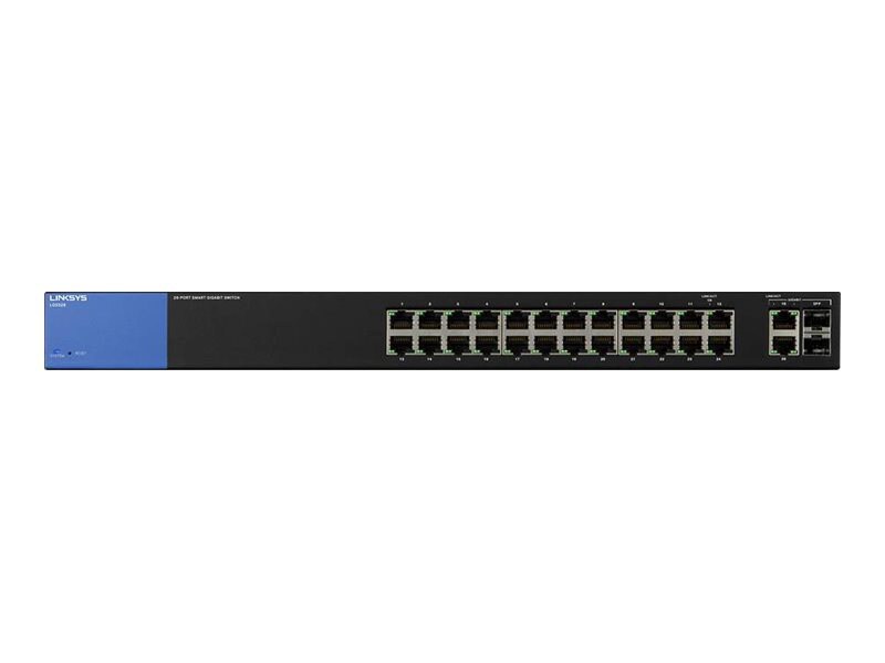 Linksys Business Smart LGS326 - switch - 26 ports - managed - rack-mountabl