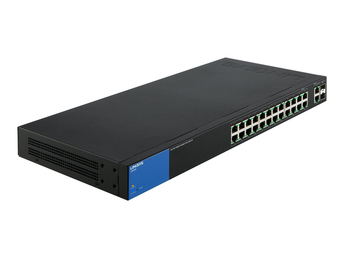 Linksys Business Smart LGS326P - switch - 26 ports - managed - rack-mountab