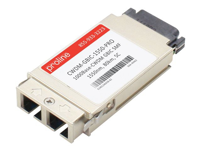 Proline Cisco CWDM-GBIC-1550 Compatible GBIC TAA Compliant Transceiver - GBIC transceiver module - GigE
