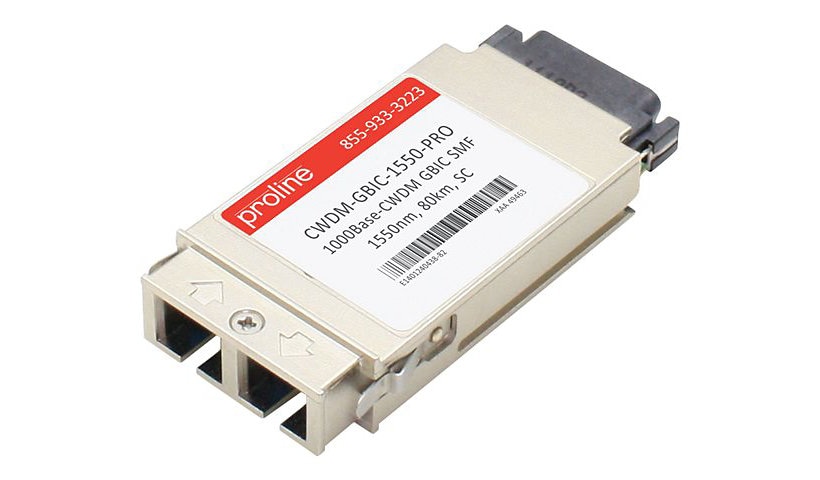 Proline Cisco CWDM-GBIC-1550 Compatible GBIC TAA Compliant Transceiver - GBIC transceiver module - GigE