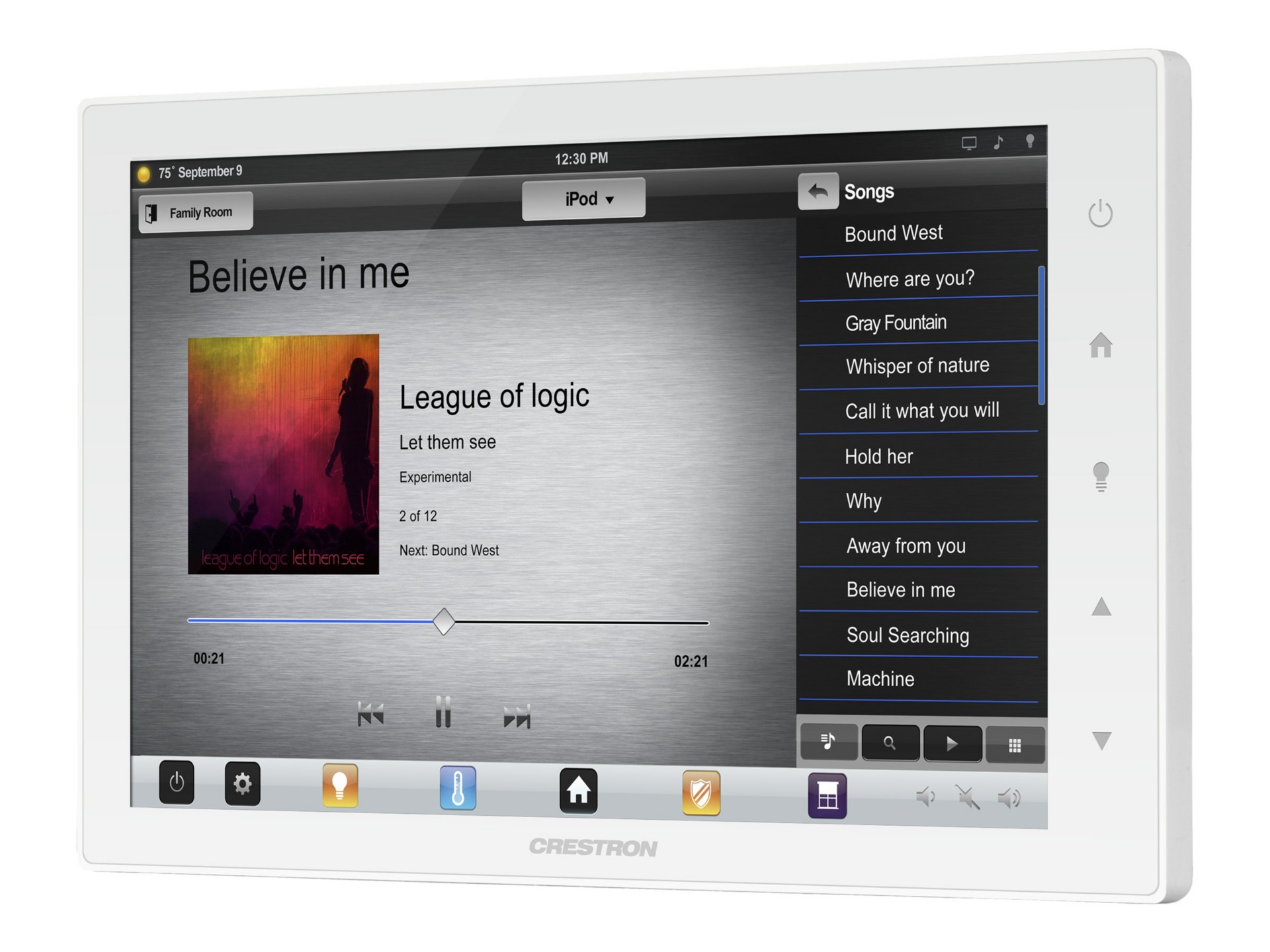 Crestron TSW-1050 10.1" LED display