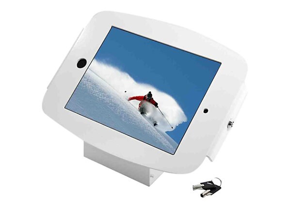 Compulocks Space 45° - iPad Mini Wall Mount / Counter Top Kiosk - White - wall mount