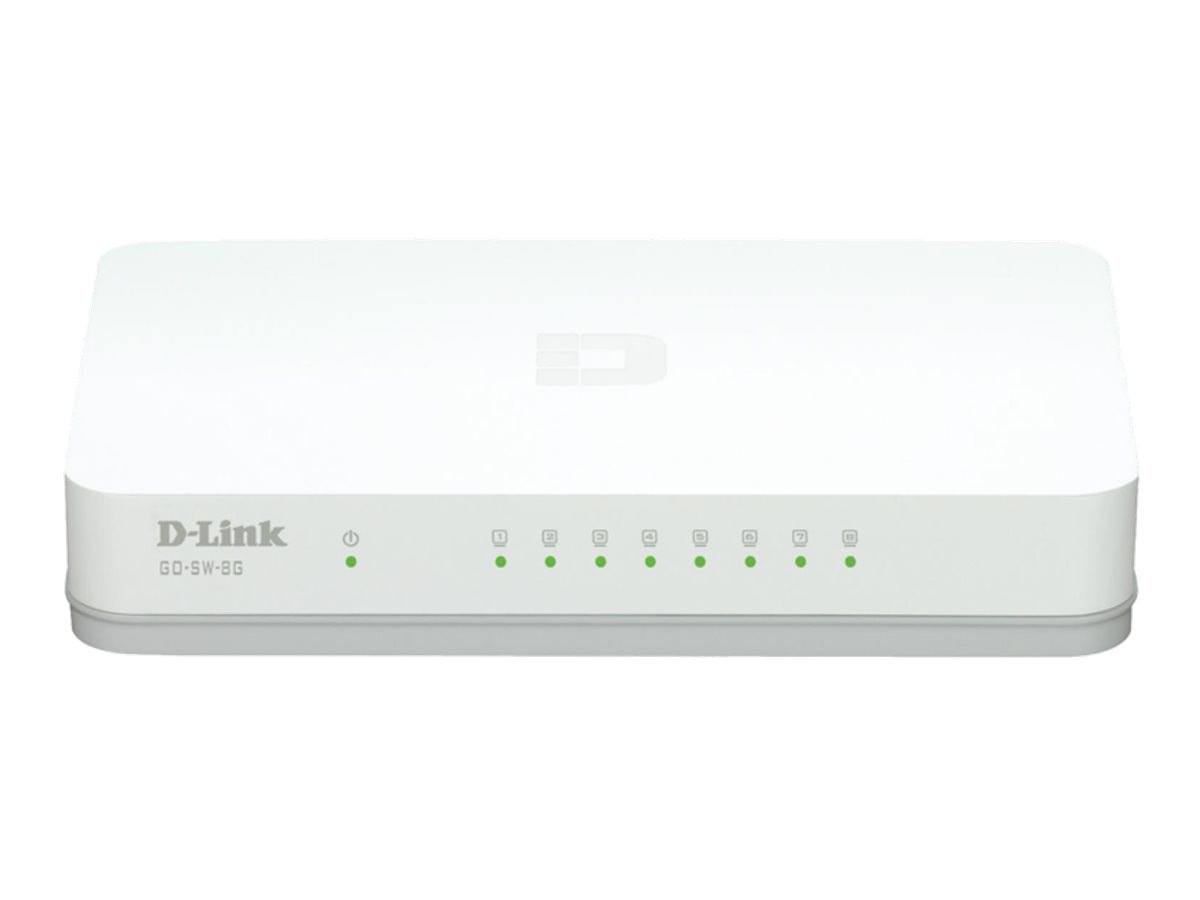 D-Link GO-SW-8G - switch - 8 ports - unmanaged