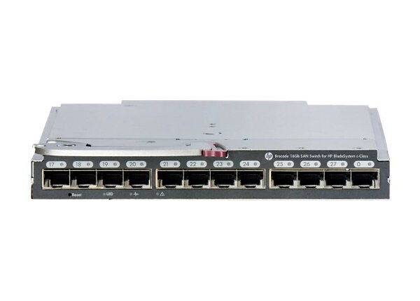 Brocade 16Gb/16 SAN Switch for HP BladeSystem c-Class - switch - 16 ports - managed - plug-in module