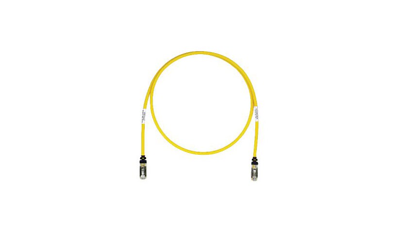 Panduit TX6A 10Gig patch cable - 18 ft - yellow