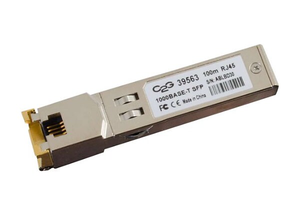 C2G HP J8177C Compatible 1000Base-TX Copper SFP (mini-GBIC) Transceiver Module - SFP (mini-GBIC) transceiver module -