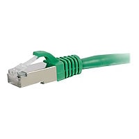 C2G 35FT CAT6 SNAGLESS STP CABLE-GRN