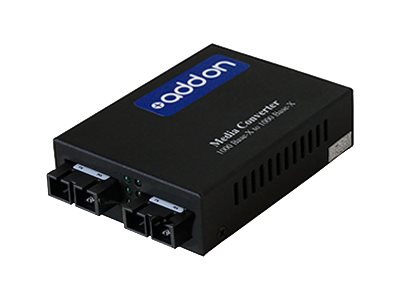 AddOn 1Gbs 1 SC to 1 SC Media Converter - media converter - GigE