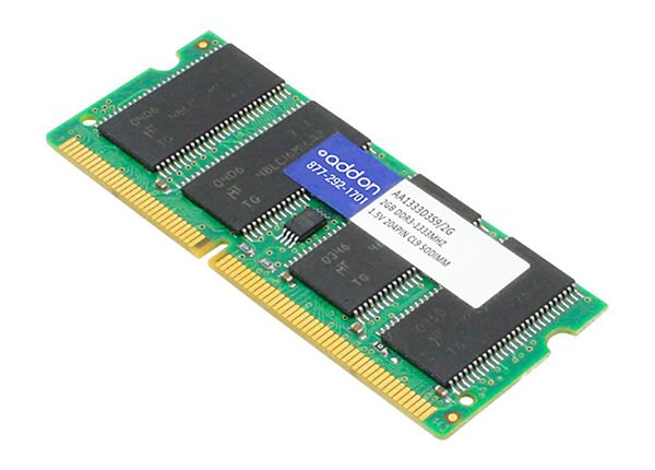 AddOn 2GB Industry Standard DDR3-1333MHz SODIMM - DDR3 - 2 GB - SO-DIMM 204-pin - unbuffered